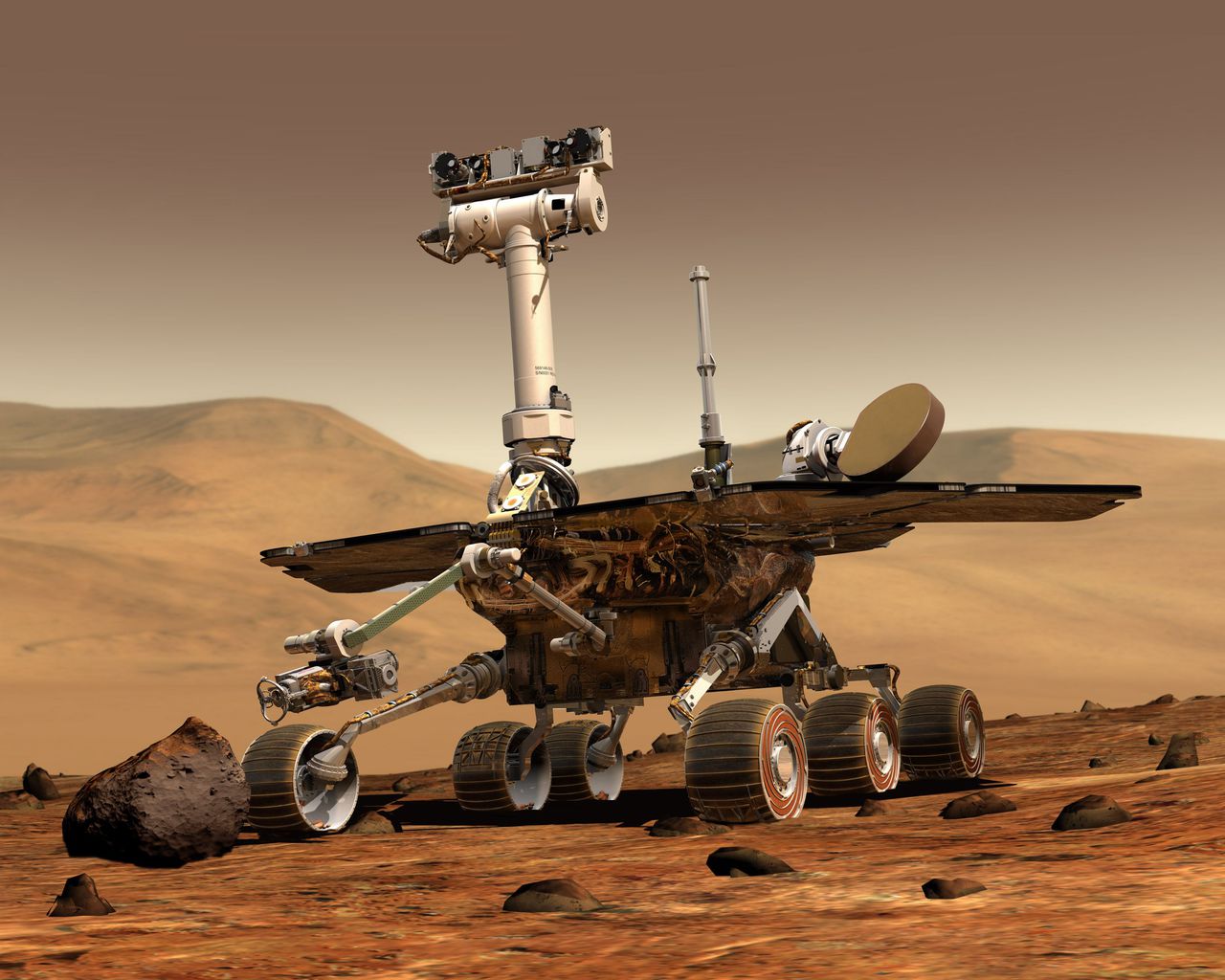 ”勇氣號“火星探測車