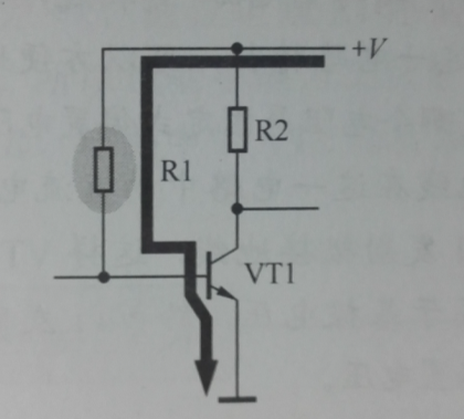 圖1-2基極電流迴路示意圖