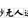 渺無人跡 渺無人跡