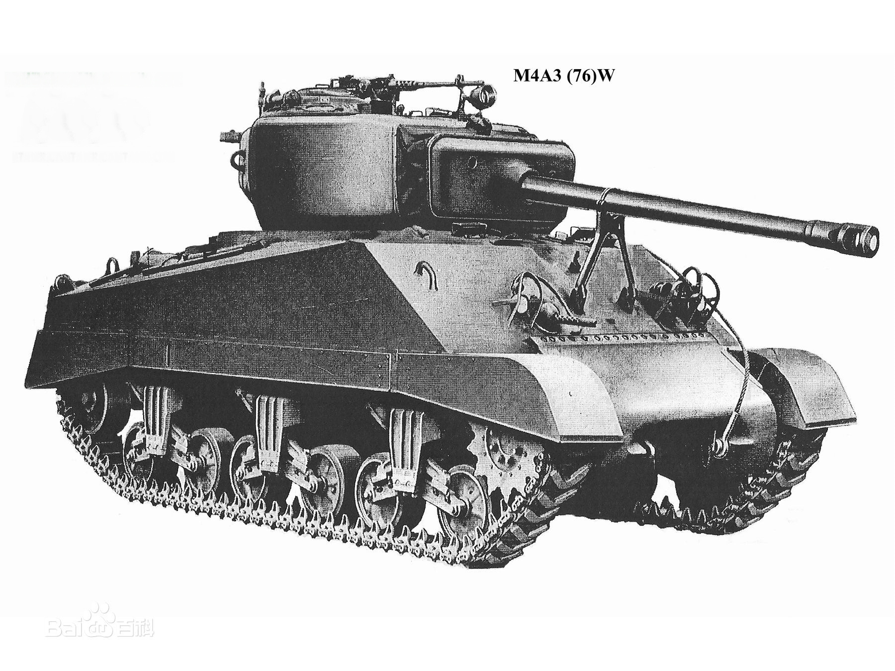 M4A3中型坦克線圖