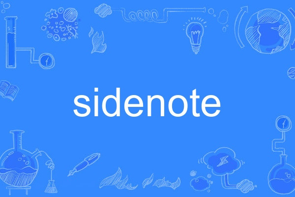 sidenote sidenote