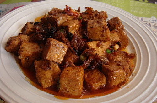 豆豉鯪魚燒豆腐