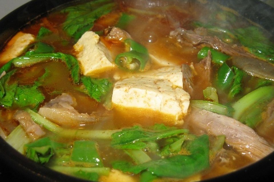 狗肉燉豆腐