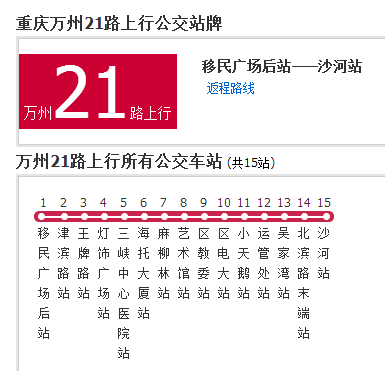 萬州公交21路 萬州公交21路