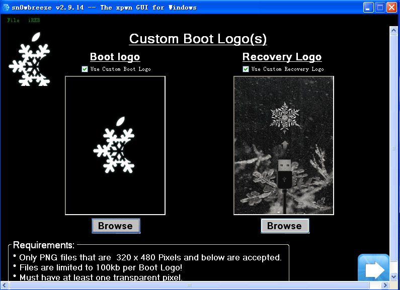 Sn0wbreeze－Custom Boot Logos