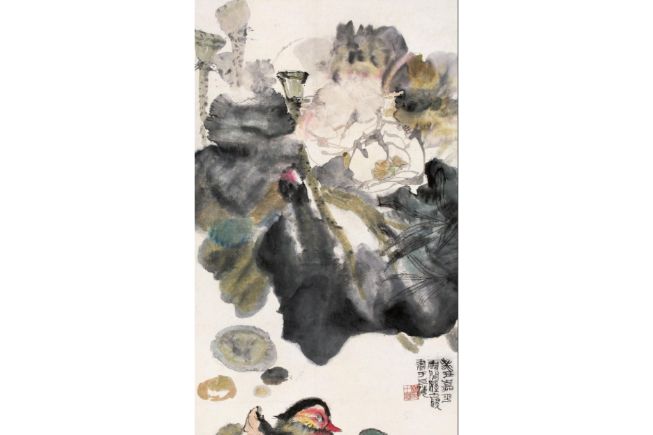 荷下雙鴛 荷下雙鴛
