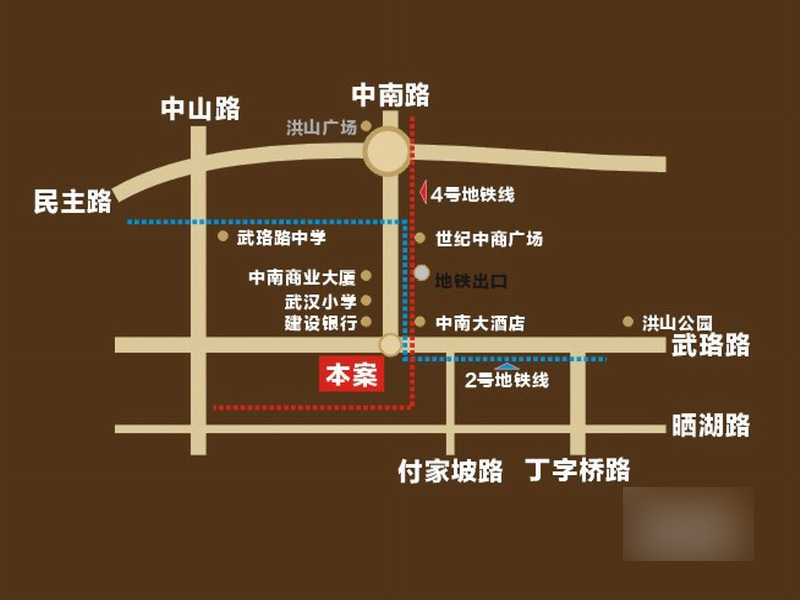 中南國際城交通線路圖