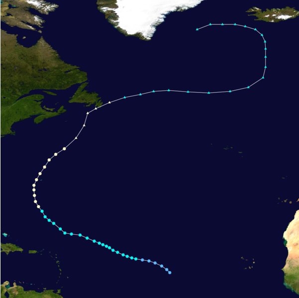 颶風（弗羅倫薩）路徑圖