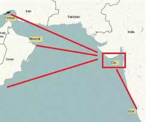 第烏島是印度通向波斯灣和阿拉伯地區的中轉站