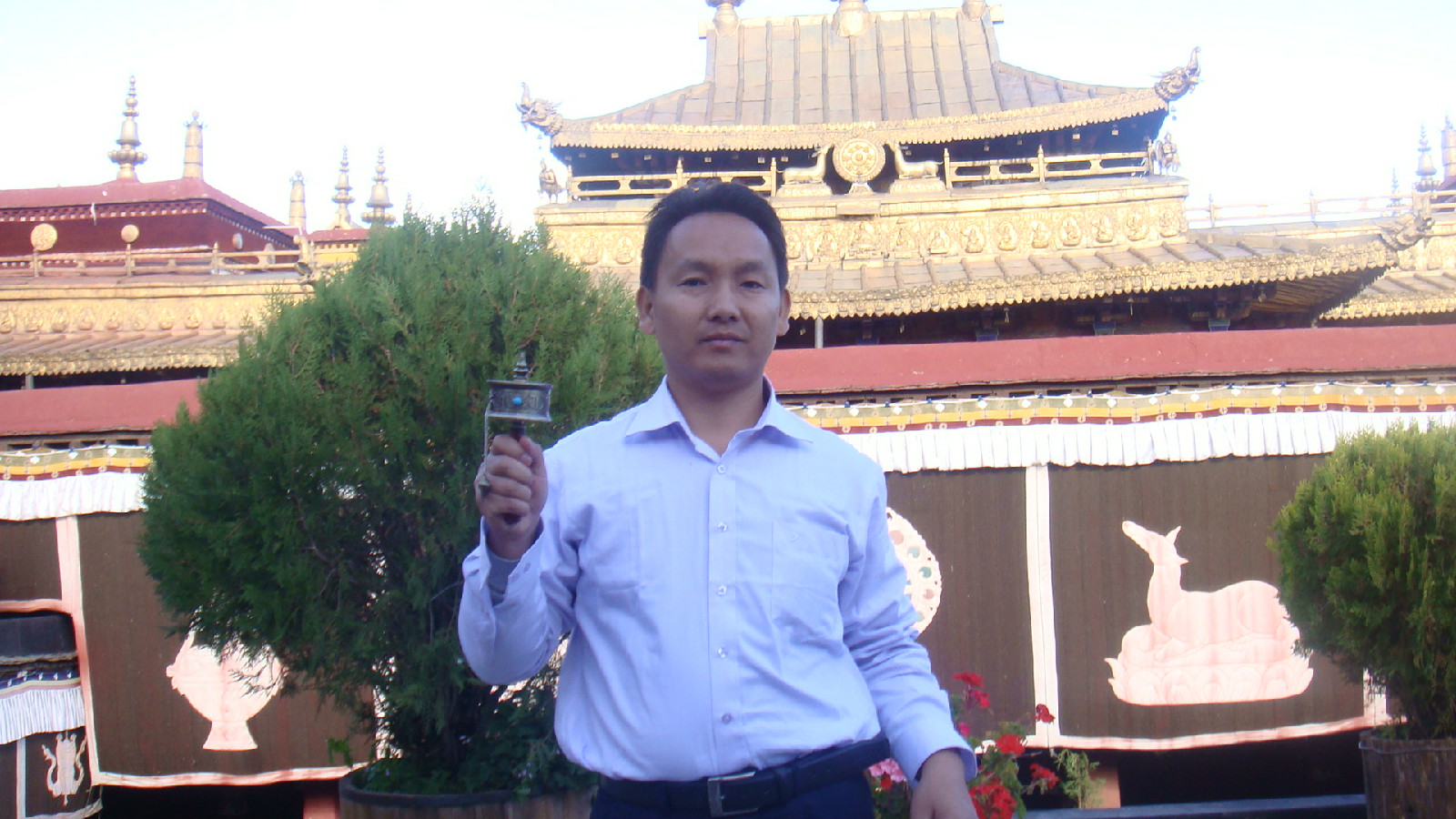 2009年10月，在西藏拉薩市大昭寺。
