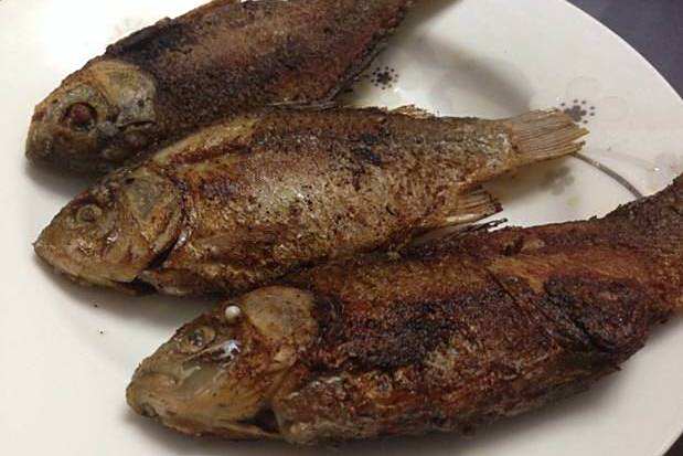 乾煎鯽魚 乾煎鯽魚