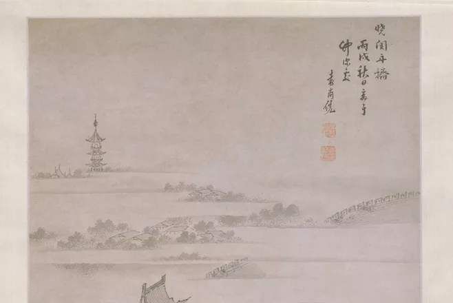 曉關舟擠圖 曉關舟擠圖