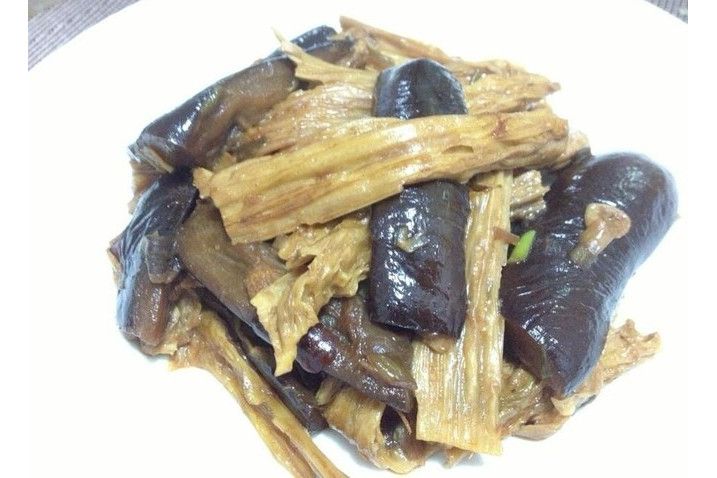 茄子炒腐竹 茄子炒腐竹