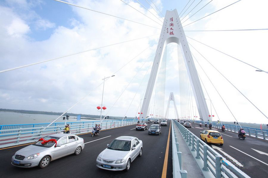 清瀾大橋搭起海南省東部濱海旅遊新通道