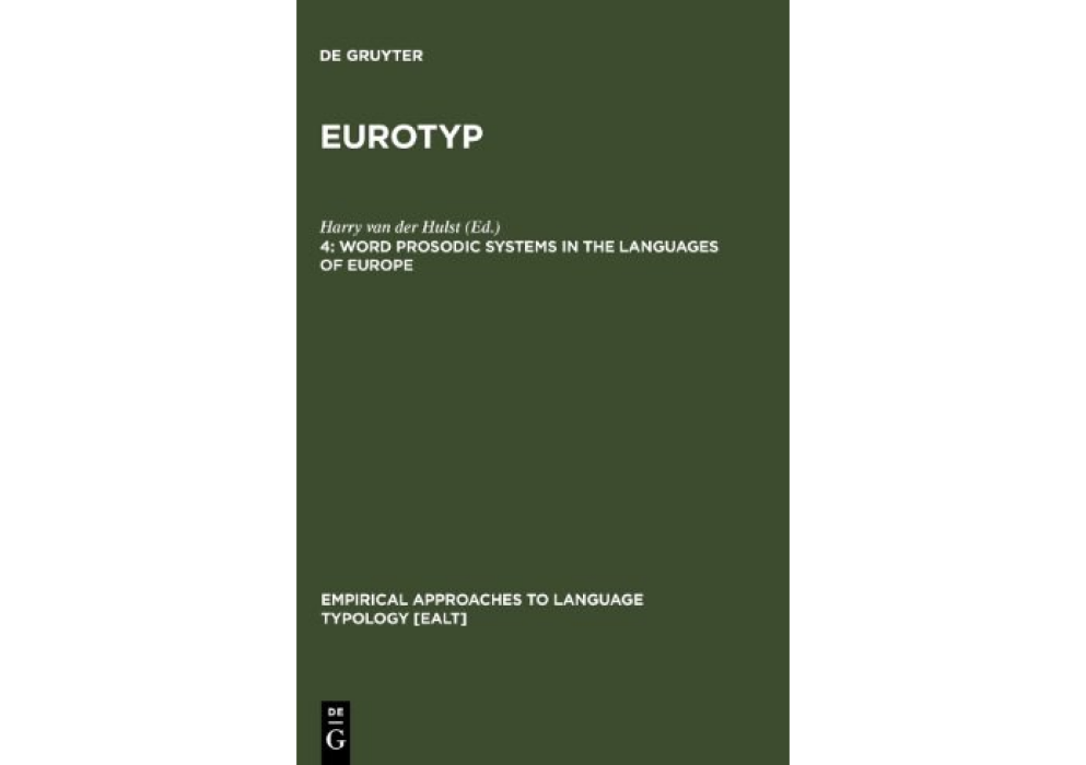 Word Prosodic Systems in the Languages of Europe Word Prosodic Systems in the Languages of Europe