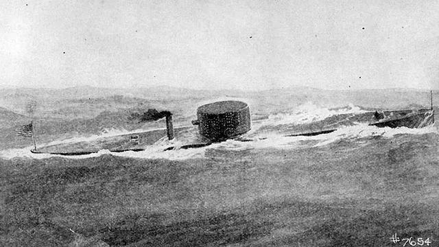 北軍的莫尼特號 原本是為遠銷歐洲戰場而設計