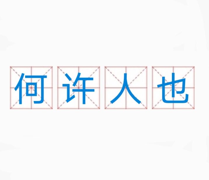 何許人也(漢語成語)