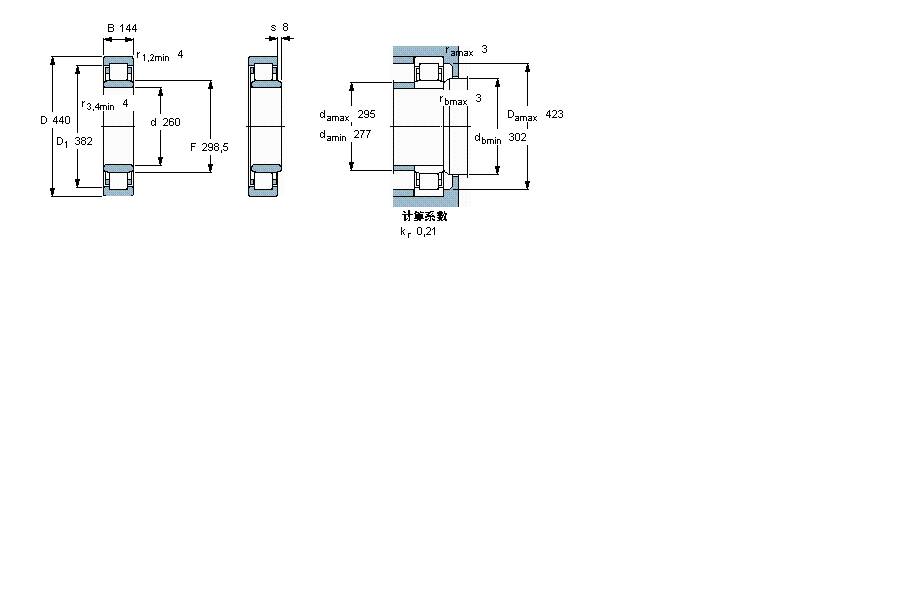 SKF NU3152ECMA軸承 SKF NU3152ECMA軸承