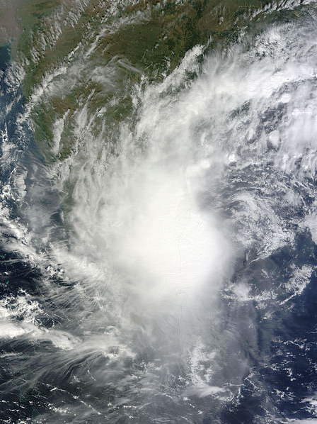 位於北印度洋的強烈氣旋風暴Jal
