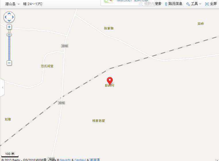 彭嶺村地圖
