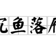 沉魚落雁(漢語成語) 沉魚落雁(漢語成語)