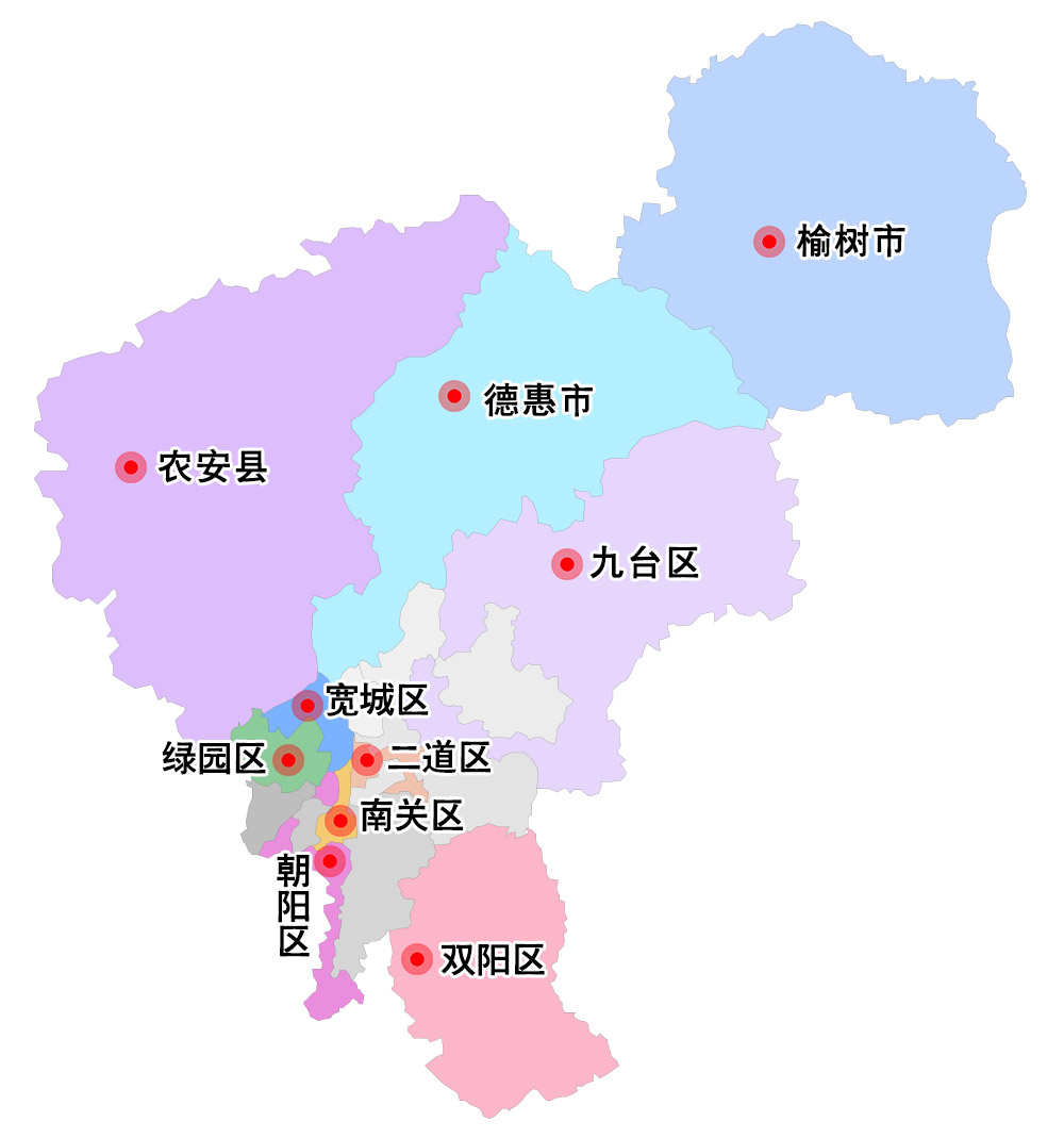 長春市政區圖