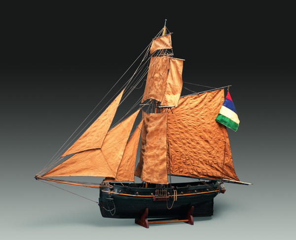 木單桅戰船模型