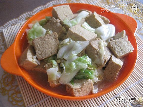 菜炒凍豆腐