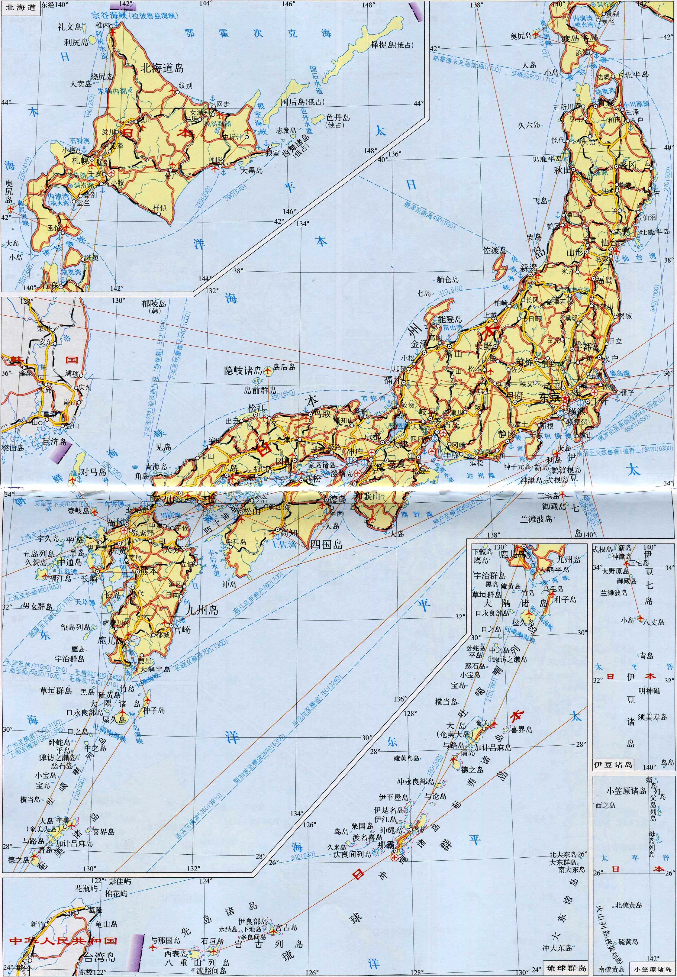日本交通地圖