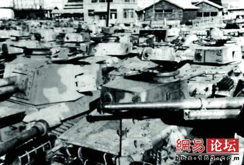 日本準備用於本土決戰的三式中型坦克群