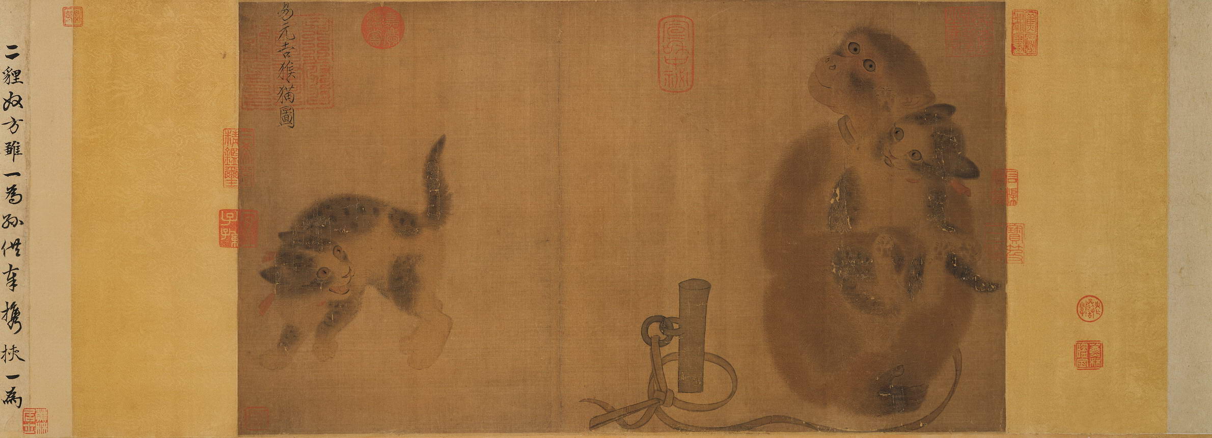 《猴貓圖》台北故宮博物院藏