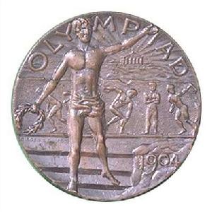 1904年聖路易斯第三屆夏季奧運會獎牌正面