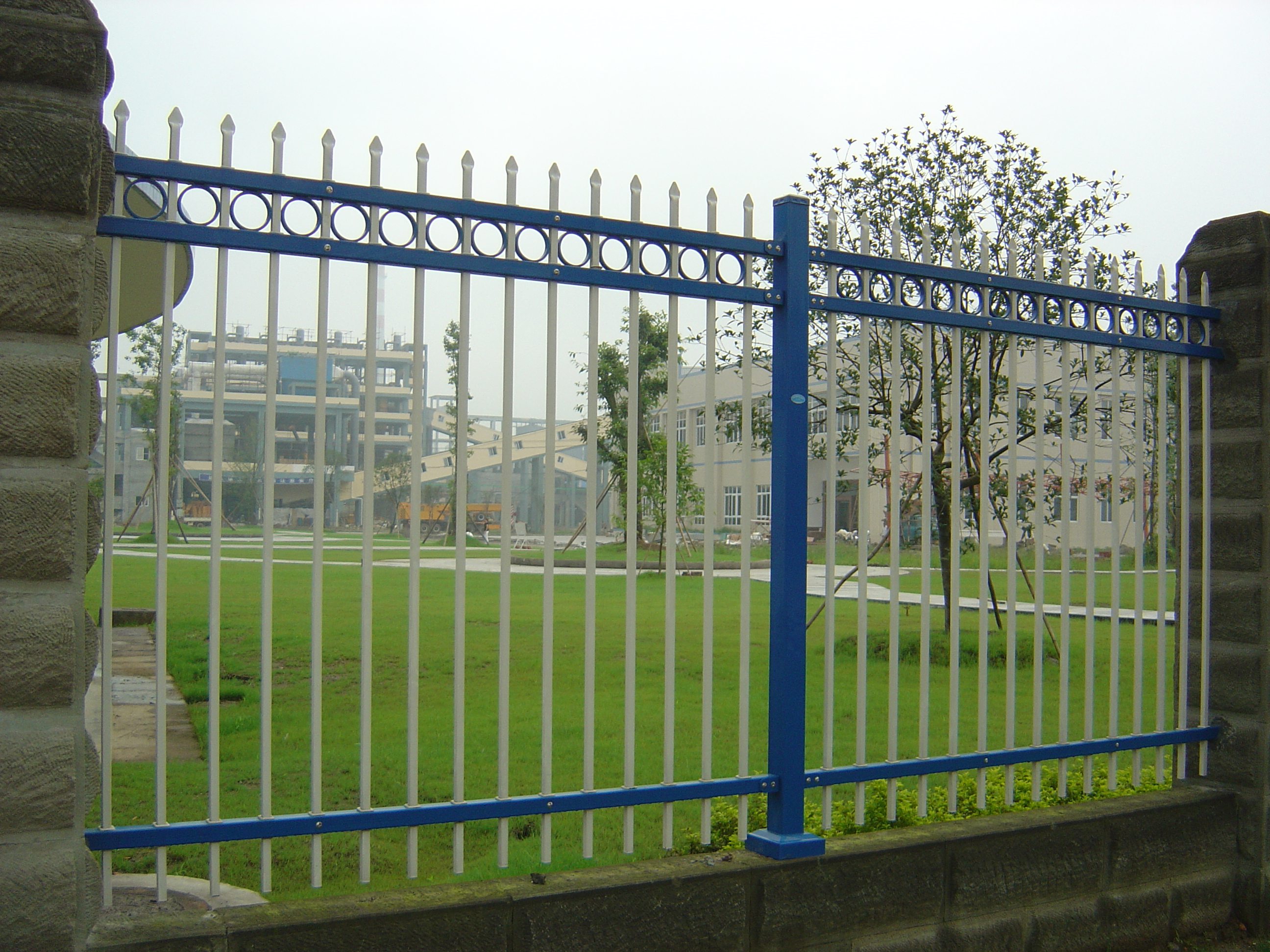 鋼製裝飾圈靜電噴塗組裝柵欄