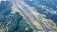靜岡機場跑道空中俯瞰