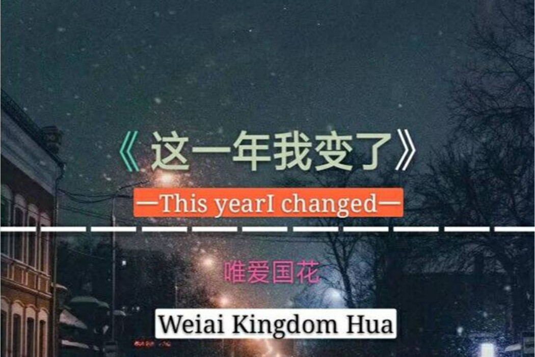 這一年我變了 這一年我變了