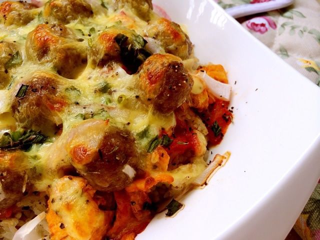 手工肉丸焗飯 手工肉丸焗飯