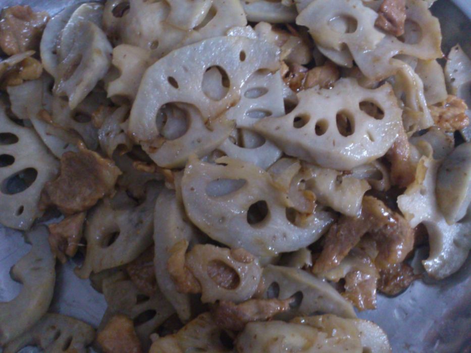 蓮藕片炒肉 蓮藕片炒肉