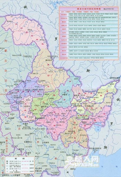 黑龍江省地圖