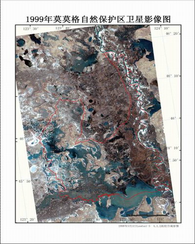 莫莫格自然保護區衛星影像