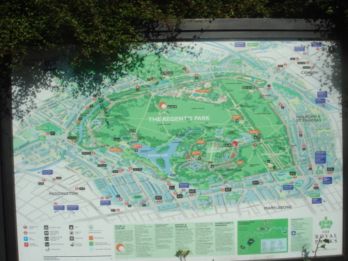 攝政公園的全圖