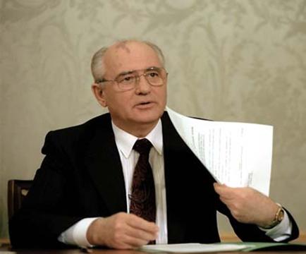 戈巴契夫發表電視講話宣布辭職