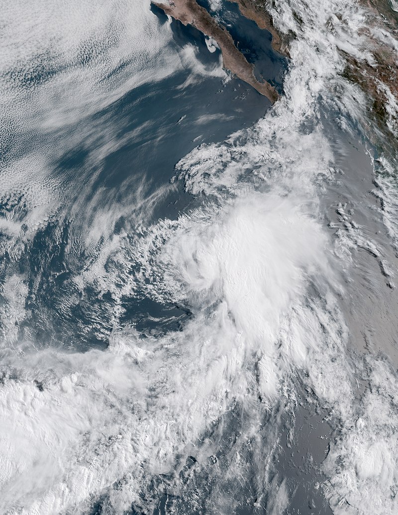 熱帶風暴科斯米 衛星雲圖