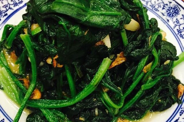油渣菠菜 油渣菠菜
