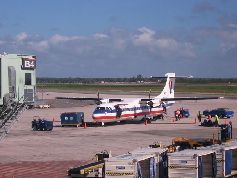 美國航空的ATR在美洲機場
