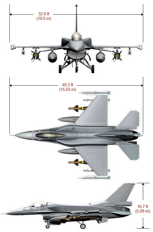 F-16IN三視圖