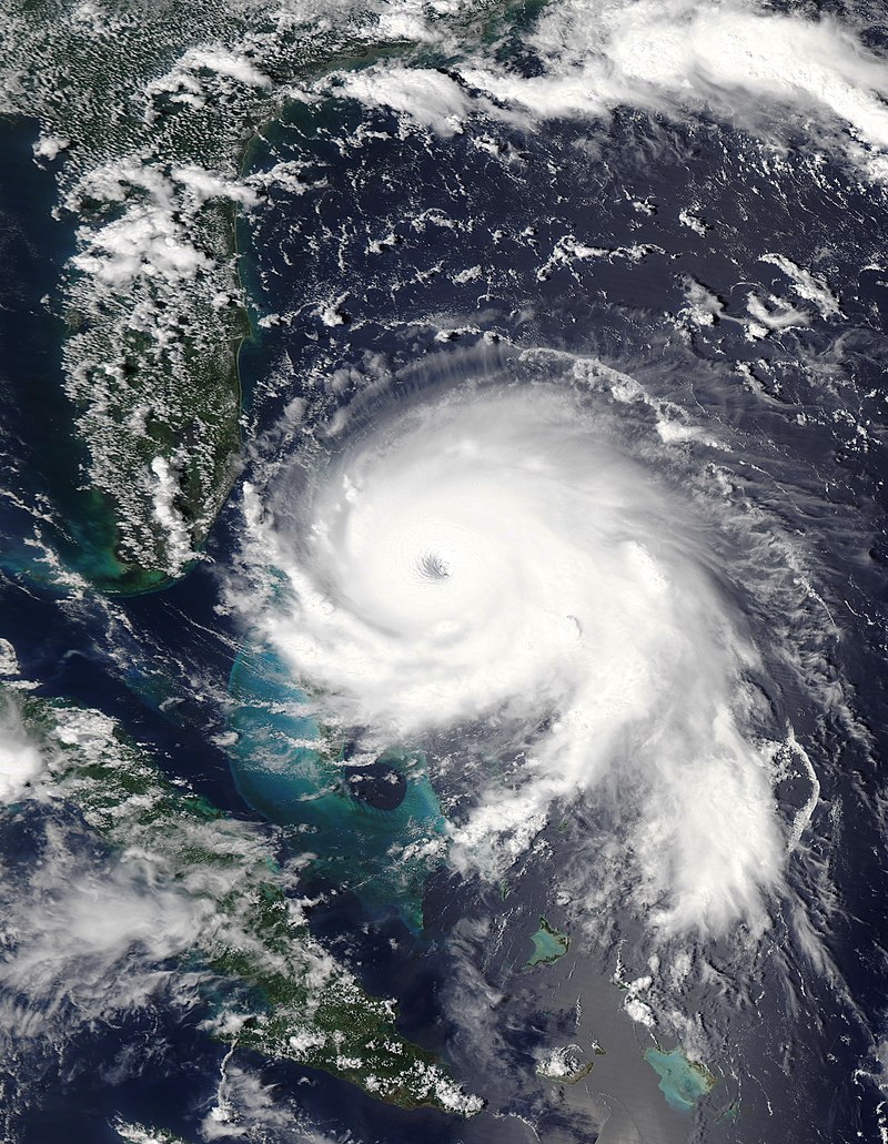颶風多里安 衛星雲圖