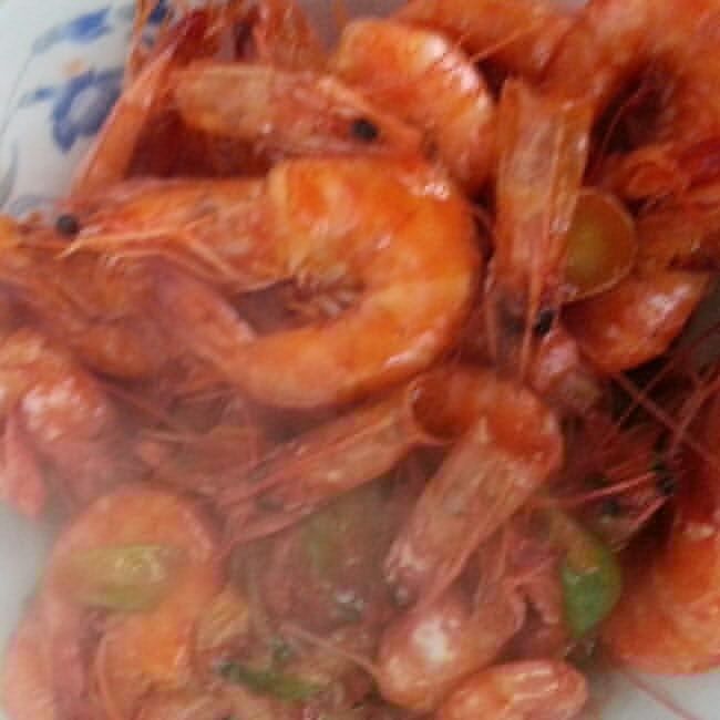 簡單炒蝦 簡單炒蝦