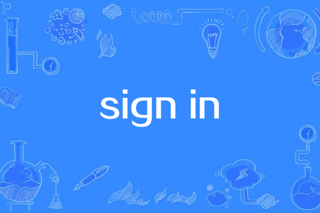 sign in sign in