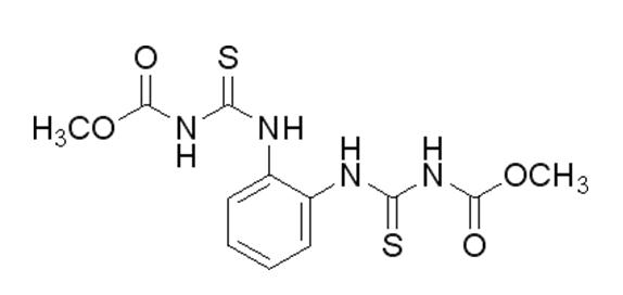 甲基硫菌靈的化學結構式