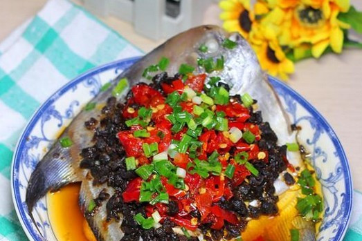 豆豉蒸鯧魚